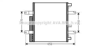 AVA QUALITY COOLING me5238d -  Конденсатор, кондиционер